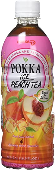 Pokka Peach Green Tea 12/500ml