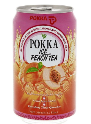 'Pokka' Peach Tea 24x330ml
