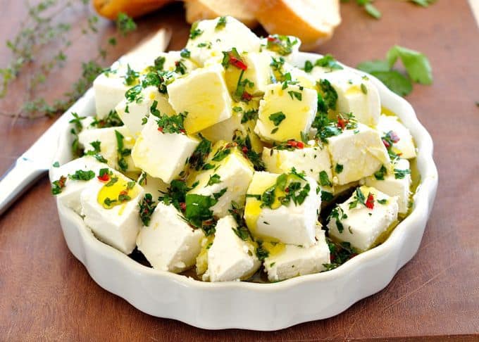 Cube Fetta w Lemon & Herbs