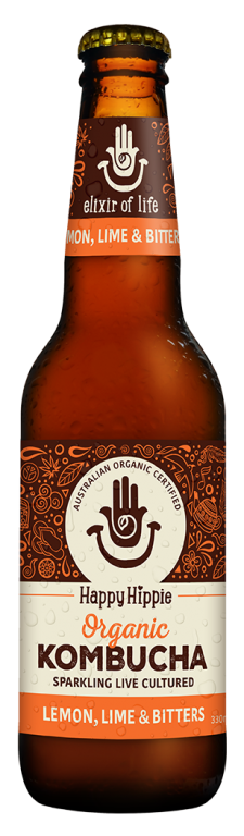 Happy Hippie Kombucha Lemon